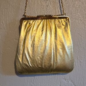 Vintage Elegant Gold Evening Clutch